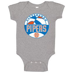 Pittsburgh Pipers Retro Logo Basketball Fan Baby One Piece