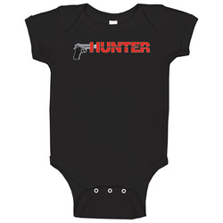 Hunter Retro 80s Tv Show Logo Fan Baby One Piece