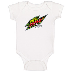 Mountain Dew Pitch Black Popular Discontinued Drink Baby One Piece