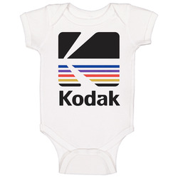 Vintage Kodak Film Logo Sweatshirt Baby One Piece