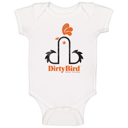 Dirty Bird Fried Chicken Restaurant Logo Baby One Piece