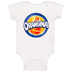 Orangina Orange Soda Pop Drink Logo Baby One Piece