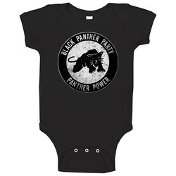 Black Panther Party History Power Pride Grunge Worn Look Retro Baby On
