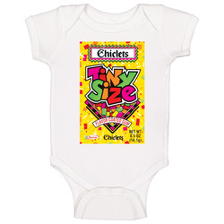 Chiclets Tiny Size Favorite Retro 90s Candy Chewing Gum Baby One Piece