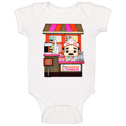 Fred The Baker Dunkin Donuts Mascot Baby One Piece