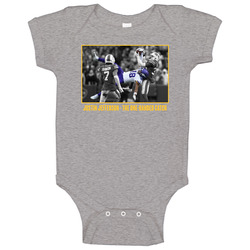 Justin Jefferson The One Handed Catch Purple Baby One Piece