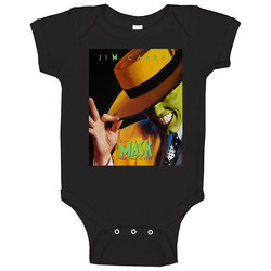 The Mask Jim Carrey 90s Retro Movie Fan  Fan Baby One Piece