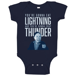 Eat Lightning Crap Thunder Rocky Baby One Piece