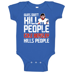 Cole Beasley Guns Dont Kill Buffalo Football Fan Baby One Piece