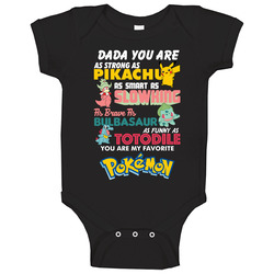 Dada Strong Smart Brave Funny Pokemon Malagasy Dad Father's Day B