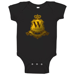 Williams Family Reunion Crest Last Name Surname Baby One Piece