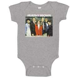 Murphy Brown 80s Tv Series Show Worn Look Vintage Unisex Baby One Piec