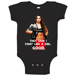 Ronda Rousey Rowdy Fight Like A Girl Quote Fighter Champion Baby One P