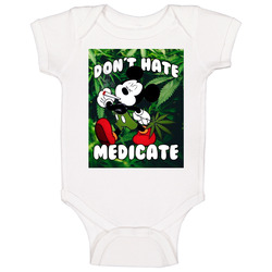 Don't Hate Medicate Mickey Mouse Stoner Weed Cannabis Jigsaw Puzz