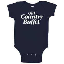 Old Country Buffet Favourite Food Cool Baby One Piece
