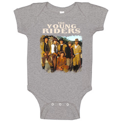 The Young Riders 80s Tv Series Show Worn Look Vintage Unisex Baby One 