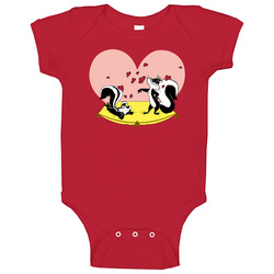 Pepe Le Pew Skunk Cartoon Baby One Piece