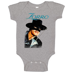 Zorro Retro 50s Tv Show Poster Vintage Unisex Baby One Piece