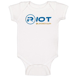 Riot Blockchain Inc Nasdaq Company Logo Employee Fan Baby One Piece