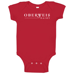 Oberweis Dairy Ice Cream Snack Food Logo Cool Baby One Piece