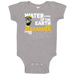 Jaire Alexander Green Bay Water Covers 70 Percent Earth Football Baby 