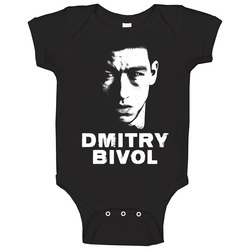Dmitry Bivol Big Face Silhouette Boxing Fight Fan Baby One Piece
