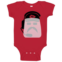 Andy Reid Face Shield Mask Kansas City Football Baby One Piece