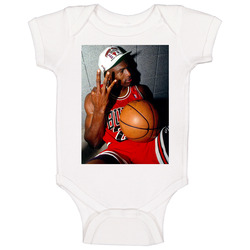 Michael Jordan 3 Fingers Chicago Basketball Baby One Piece