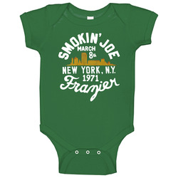 Smokin' Joe Frazier New York 1971 Boxing Fan Baby One Piece