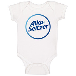 Alka Seltzer Best Over The Counter Medication Logo Baby One Piece