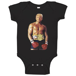 Donald Trump Rocky Balboa Fighter Baby One Piece