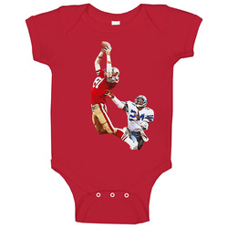 Dwight Clark's The Catch Football Baby One Piece