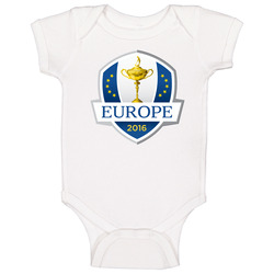 Ryder Cup Team Europe Golf Tournament Trophy Crest Baby One Piece