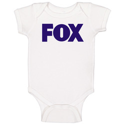 Fox Tv Channel Cool Television Station Logo Baby One Piece