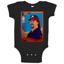 Kenny Powers Retro Look Baseball Card Baby One Piece