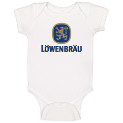 Lowenbrau Beer Cool Brewery Retro Brew Logo Baby One Piece