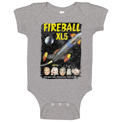 Fireball Xl5 60s Tv Series Show Worn Look Vintage Unisex Baby One Piec