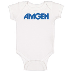 Amgen Inc Nasdaq Company Logo Employee Fan Baby One Piece