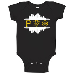 Pittsburgh City All Professional Sports Teams Super Fan Baby One Piece