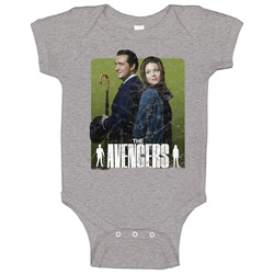The Avengers 60s Tv Series Show Worn Look Vintage Unisex Baby One Piec