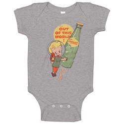 Squirt Soda Out Of This World 60s Retro Baby One Piece