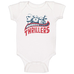 Rapid City Thrillers Retro American Basketball Baby One Piece