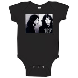 Jim Morrison Celebrity Mugshot Baby One Piece