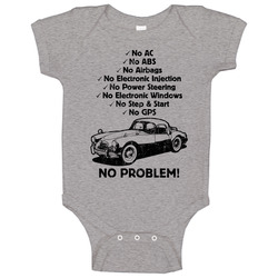 1959 Mg Mga No Problem Vintage Car Baby One Piece
