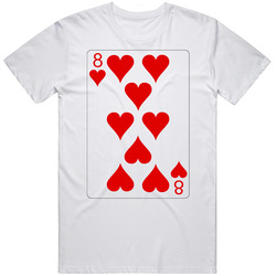 Eight Of Hearts Playing Card Group Halloween Costume T Shirt