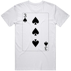 Three Of Spades Playing Card Group Halloween Costume T Shirt