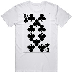 Ten Of Clubs Playing Card Group Halloween Costume T Shirt