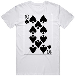 Ten Of Spades Playing Card Group Halloween Costume T Shirt