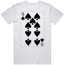 Nine Of Spades Playing Card Group Halloween Costume T Shirt