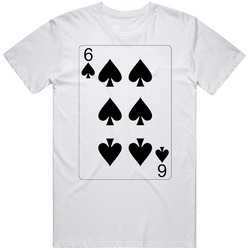 Six Of Spades Playing Card Group Halloween Costume T Shirt